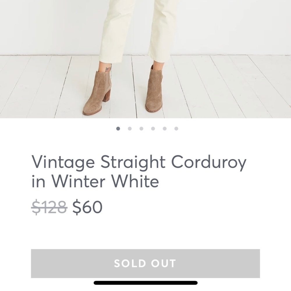 NWT Marine Layer Vintage Straight Corduroy Pants - Picture 2 of 7